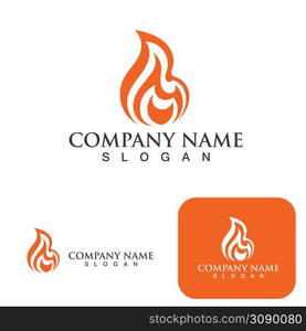 Fire flame vector illustration design template