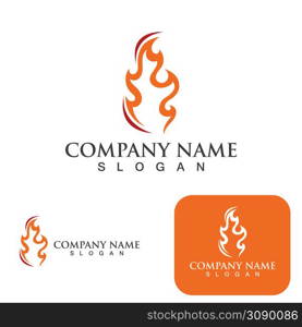 Fire flame vector illustration design template