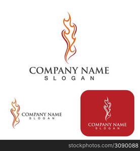 Fire flame vector illustration design template