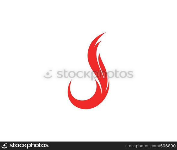 Fire flame vector illustration design template