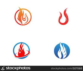 Fire flame vector illustration design template