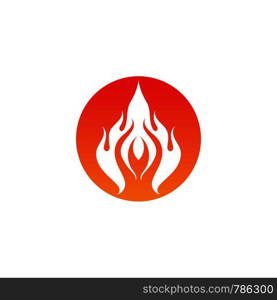 Fire flame vector illustration design template