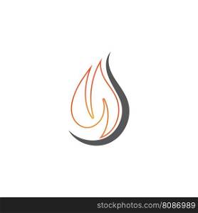 Fire flame vector illustration design template