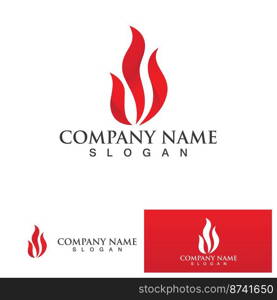 Fire flame vector illustration design template