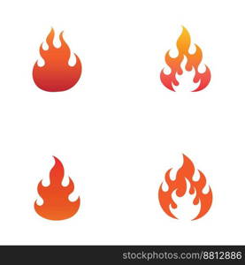 Fire flame vector illustration design template