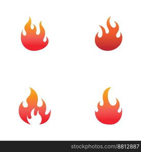 Fire flame vector illustration design template