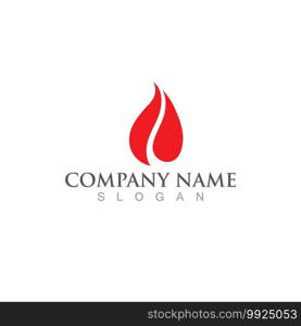 Fire flame vector illustration design template