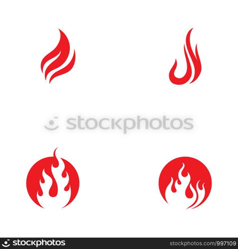 Fire flame vector illustration design template