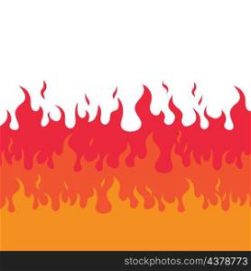 Fire flame vector illustration design template web
