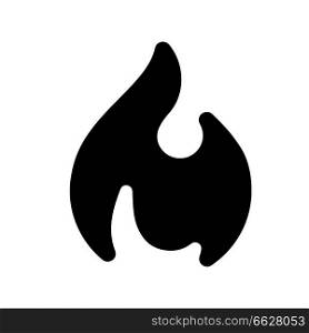 Fire flames, new black icon, vector illustration. Fire flames new black icon, vector illustration