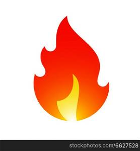 Fire flames, new yellow orange icon. Fire flames new yellow orange icon vector