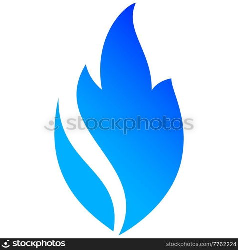 Fire flames, set blue icons, vector illustration. Fire flames, set blue icons