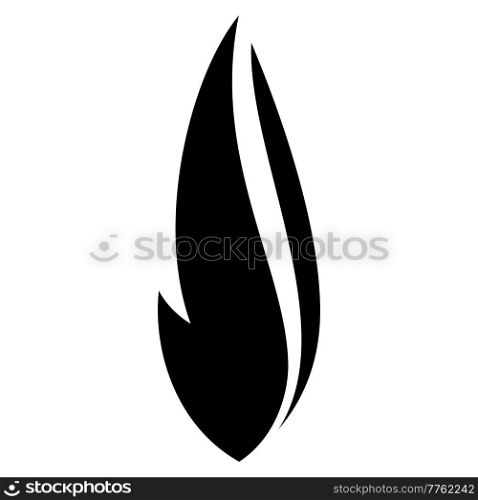 Fire flames set icons, vector illustration. Fire flames set icons