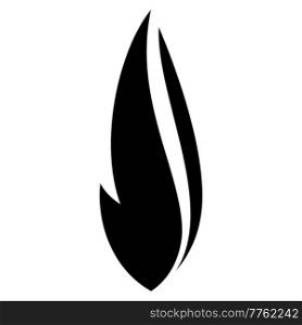 Fire flames set icons, vector illustration. Fire flames set icons