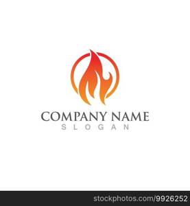 Fire fox logo and symbol vector