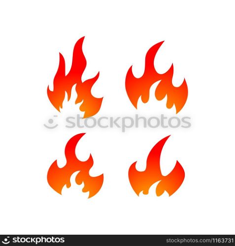 Fire graphic design template vector isolated illustration