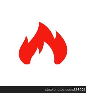 Fire, Heating, Fireplace, Spark Flat Color Icon. Vector icon banner Template