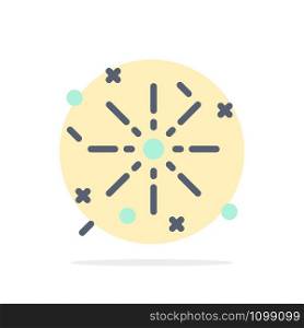Fire, Holiday, Easter Abstract Circle Background Flat color Icon
