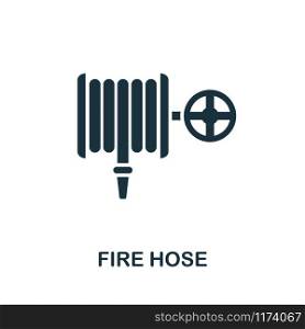 Fire Hose icon. Creative element design from fire safety icons collection. Pixel perfect Fire Hose icon for web design, apps, software, print usage.. Fire Hose icon. Creative element design from fire safety icons collection. Pixel perfect Fire Hose icon for web design, apps, software, print usage
