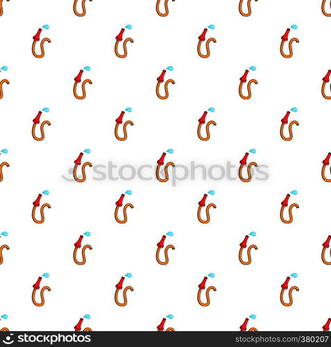 Fire hose pattern. Cartoon illustration of fire hose vector pattern for web. Fire hose pattern, cartoon style