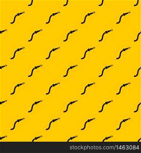 Fire hose with water drops pattern seamless vector repeat geometric yellow for any design. Fire hose with water drops pattern vector