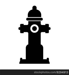 Fire hydrant symbol icon, logo vector illustration design template