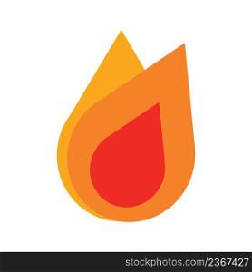 Fire icon. Burning bonfire symbol. Flame vector.