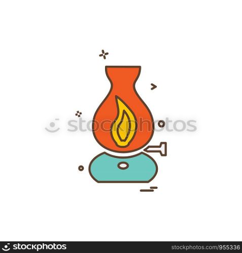 Fire icon design vector