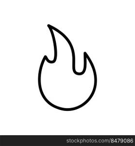 Fire icon vector logo template