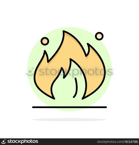 Fire, Industry, Oil, Construction Abstract Circle Background Flat color Icon