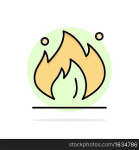 Fire, Industry, Oil, Construction Abstract Circle Background Flat color Icon
