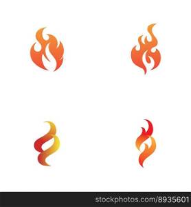 fire logo and symbol set design,vector illustration