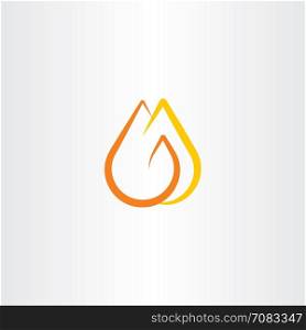 fire logo flame symbol vector icon