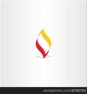 fire logo flame vector illustration element design symbol