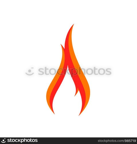 Fire logo sign icon. Eps10 vector illustration. Fire logo sign icon