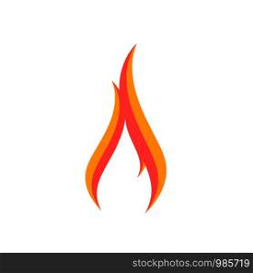 Fire logo sign icon. Eps10 vector illustration. Fire logo sign icon