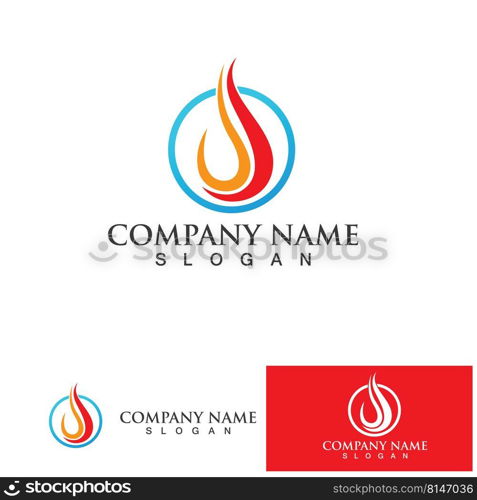 Fire Logo Template  Flame Clipart  Symbol  Icon Vector 