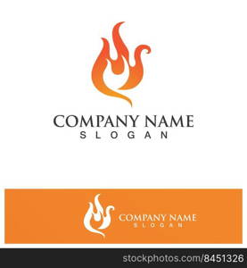 Fire Logo Template  Flame Clipart  Symbol  Icon Vector 