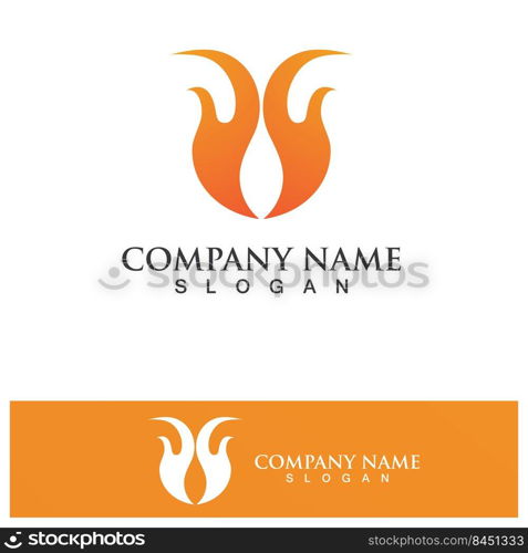 Fire Logo Template  Flame Clipart  Symbol  Icon Vector 