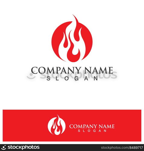 Fire Logo Template  Flame Clipart  Symbol  Icon Vector 