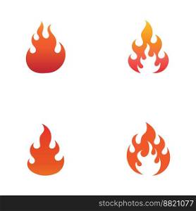 Fire Logo Template  Flame Clipart  Symbol  Icon Vector 