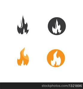 Fire logo template vector icon illustration