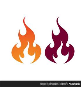 Fire logo vector illustration design template