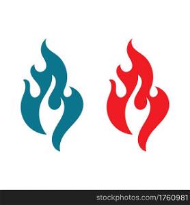 Fire logo vector illustration design template