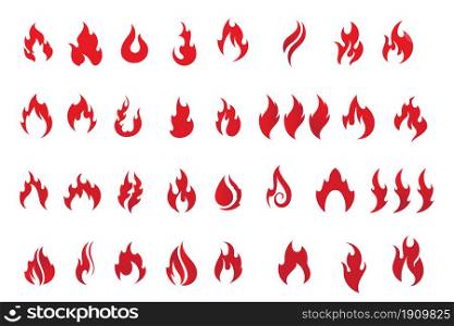 Fire Logo vector illustration design template