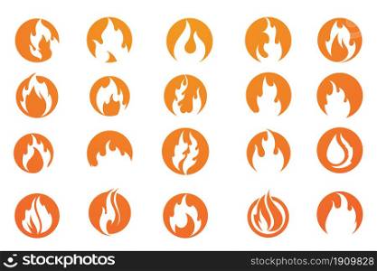 Fire Logo vector illustration design template