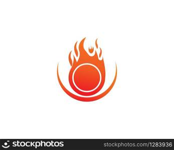 Fire logo vector template