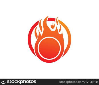 Fire logo vector template