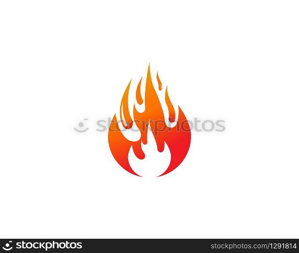 Fire logo vector template