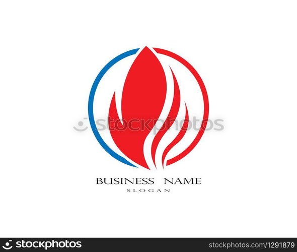 Fire logo vector template